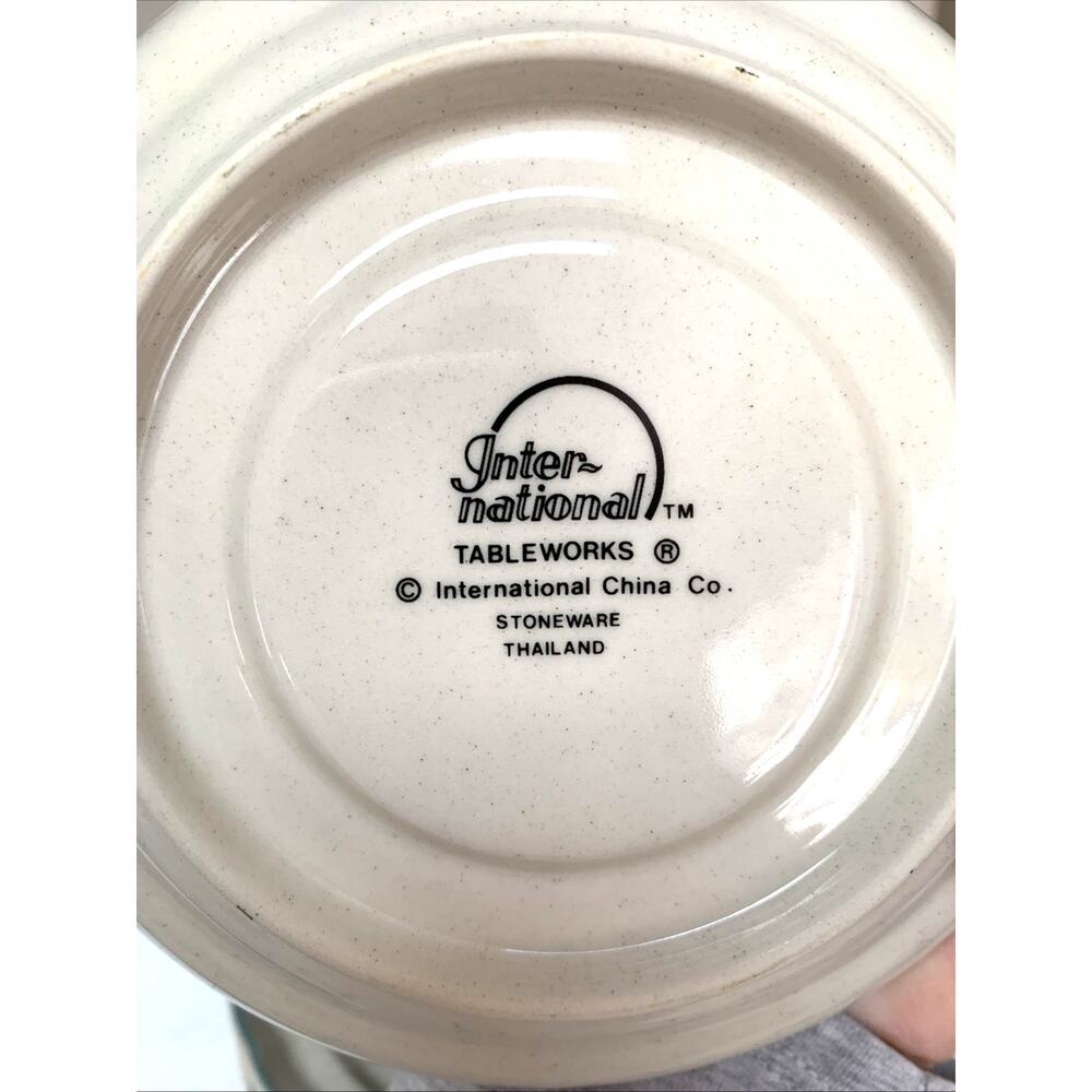VTG International China Marmalade Saucers Only Geese Blue Ribbon Retired - Picture 2 of 3